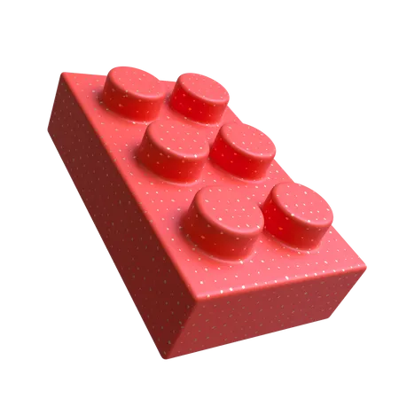 6 Piece Lego  3D Illustration