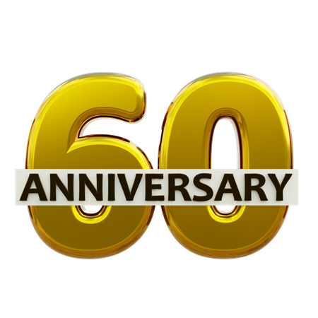 60 aniversario  3D Icon