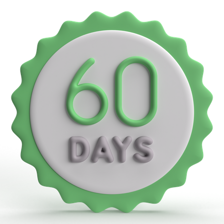 60 Days  3D Icon