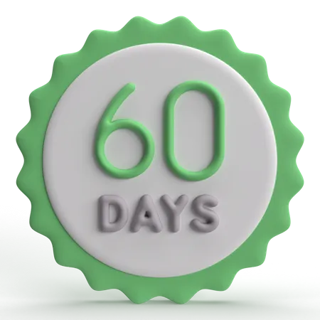 60 Days  3D Icon