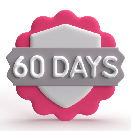 60 Days Guarantee  3D Icon