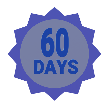 60 Days Money Back Guarantee  3D Icon