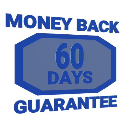 60 Days Money Back Guarantee  3D Icon