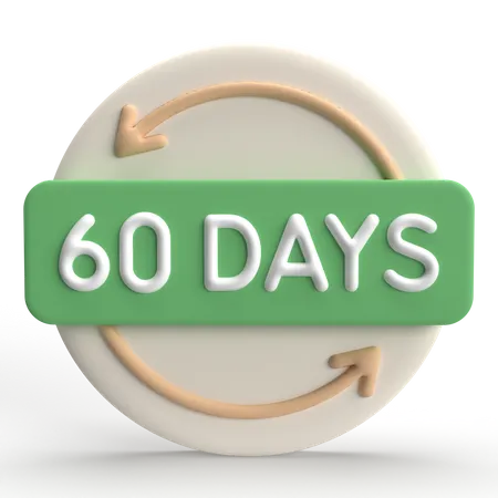 60 Days Refund  3D Icon