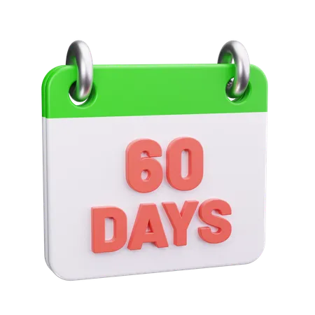 60 Days Return  3D Icon