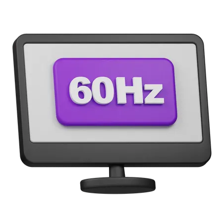 60 Hz Bildwiederholfrequenz  3D Icon