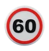 60 Maximum speed Sign 3d icon
