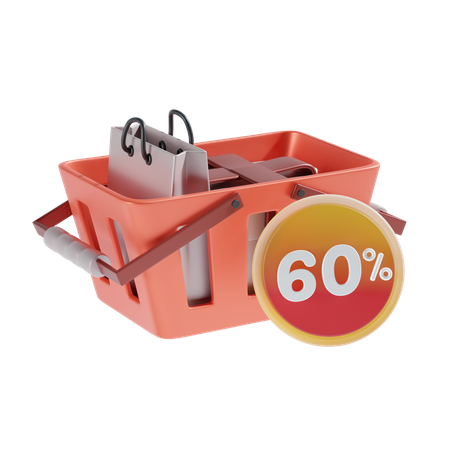 60 por cento  3D Icon