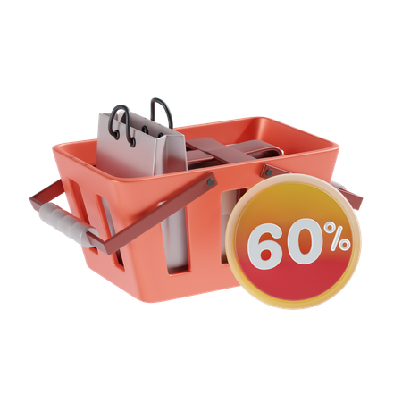 60 pour cent  3D Icon