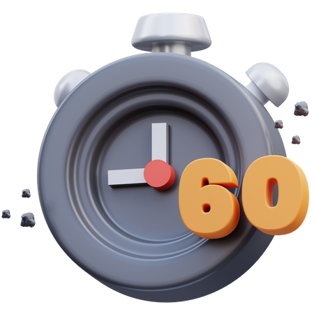 60 Second Timer  3D Icon