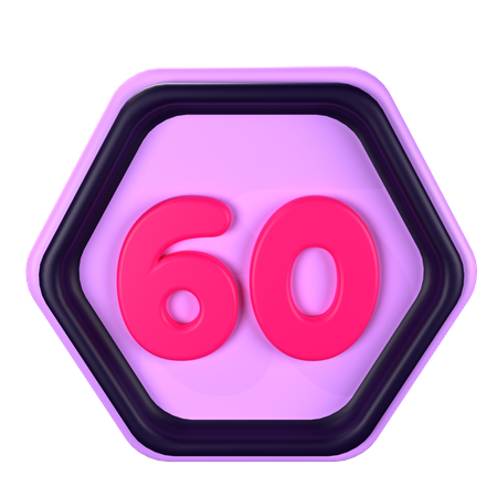 60 vitesses  3D Icon