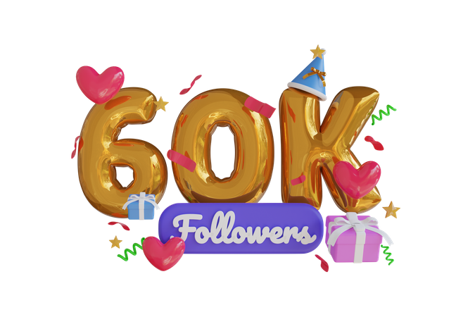 60K  3D Icon