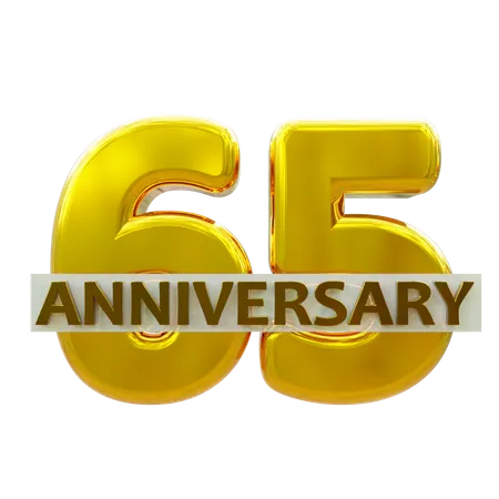 65 aniversario  3D Icon