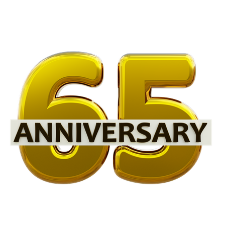 65 anniversaire  3D Icon