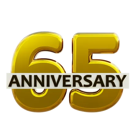 65 anniversaire  3D Icon