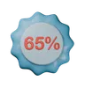 65% Discount Badge