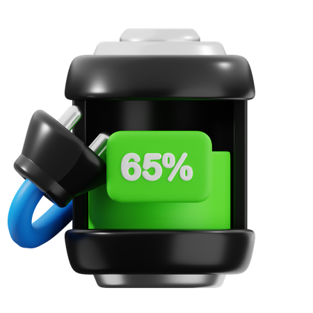 65 Percent Battery  3D Icon