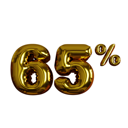 65 pour cent de réduction  3D Icon