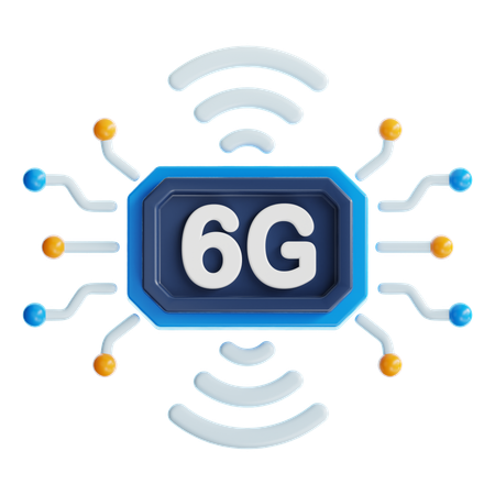 6G NETWORK  3D Icon