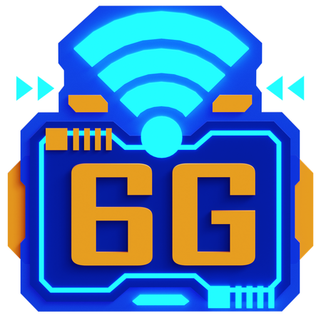 6G NETWORK  3D Icon