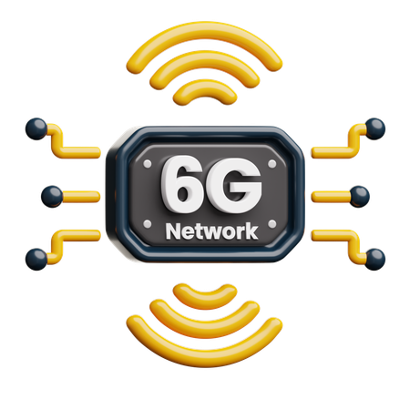 6G Network  3D Icon