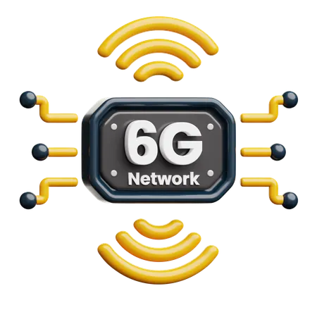 6G Network  3D Icon