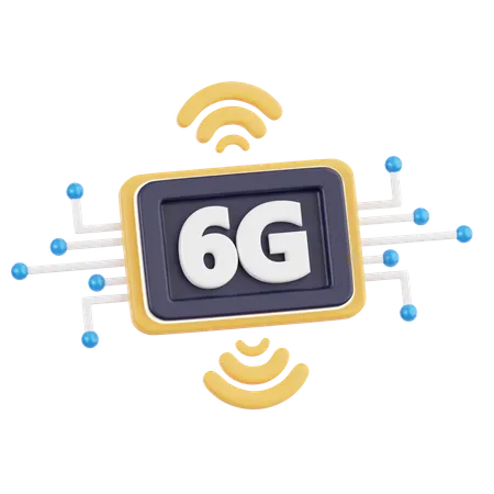 6G Network  3D Icon