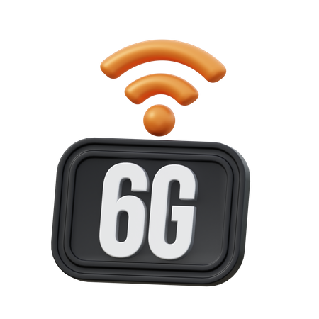 6G Network  3D Icon