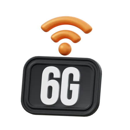 6G Network  3D Icon