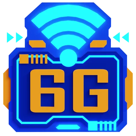 6G NETWORK  3D Icon