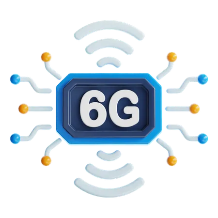 6G NETWORK  3D Icon