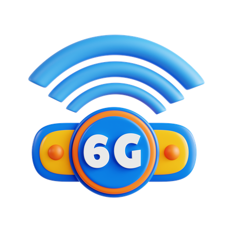 6G Network  3D Icon