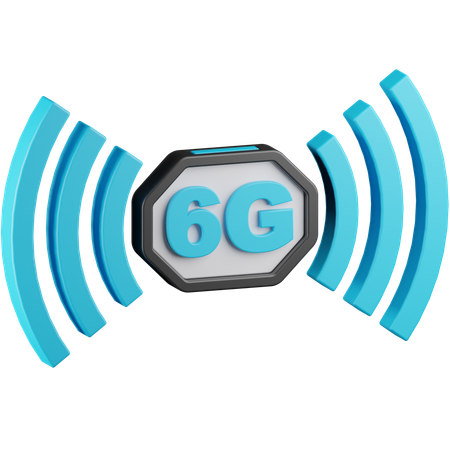 6G Network  3D Icon