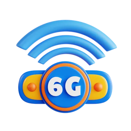 Rede 6g  3D Icon