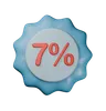 7% Discount Badge