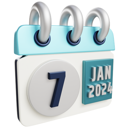 7 de enero de 2024  3D Icon