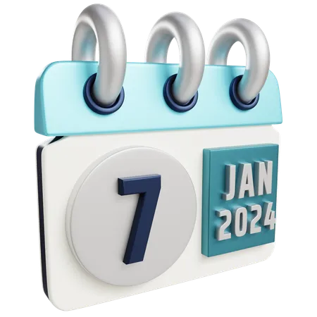 7 de enero de 2024  3D Icon