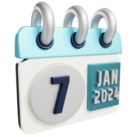 7 janvier 2024  3D Icon