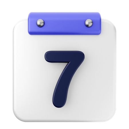 7. Kalender  3D Icon