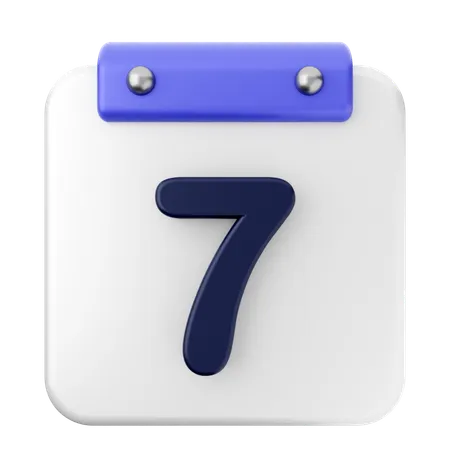 7. Kalender  3D Icon