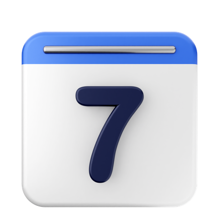 7. Kalender  3D Icon