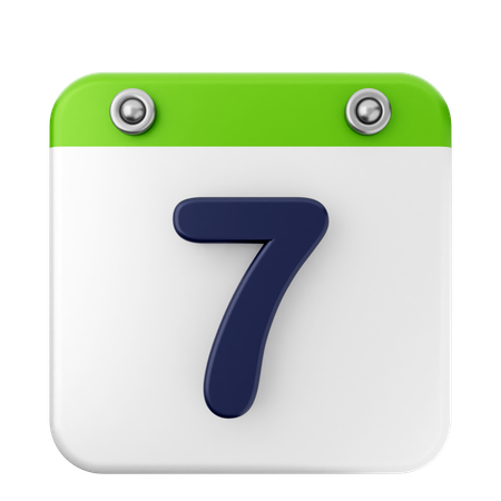 7. Kalender  3D Icon