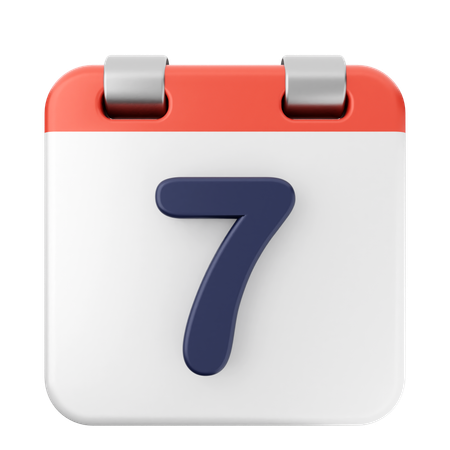 7. Kalender  3D Icon