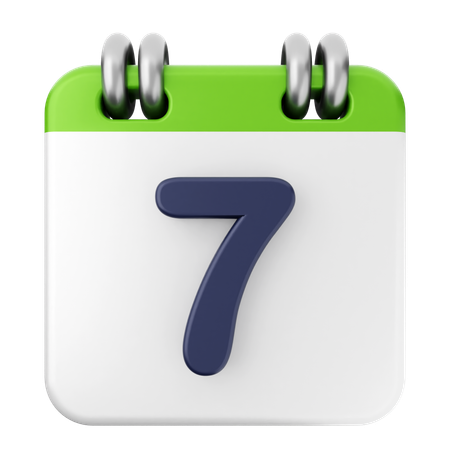 7. Kalender  3D Icon