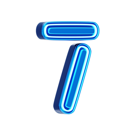 7 Number  3D Icon