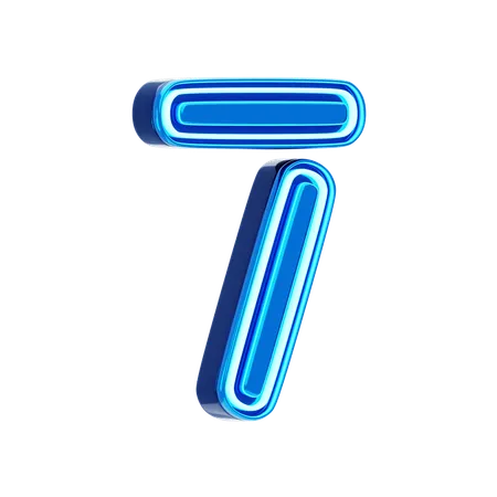 7 Number  3D Icon