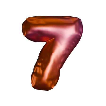 7 Nummer  3D Icon