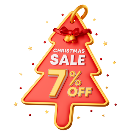 7 Percentage Special Offer  3D Icon