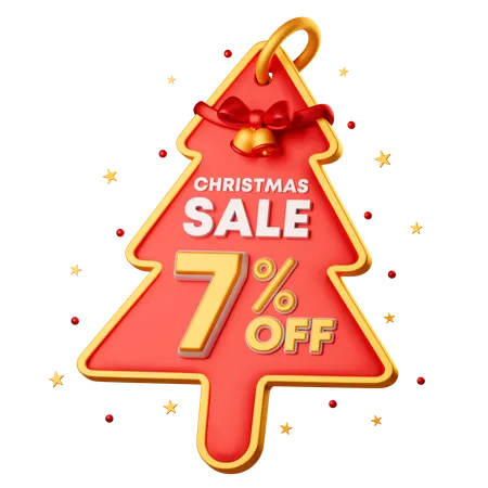 7 Percentage Special Offer  3D Icon
