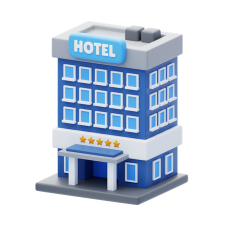 7 Star Hotel  3D Icon
